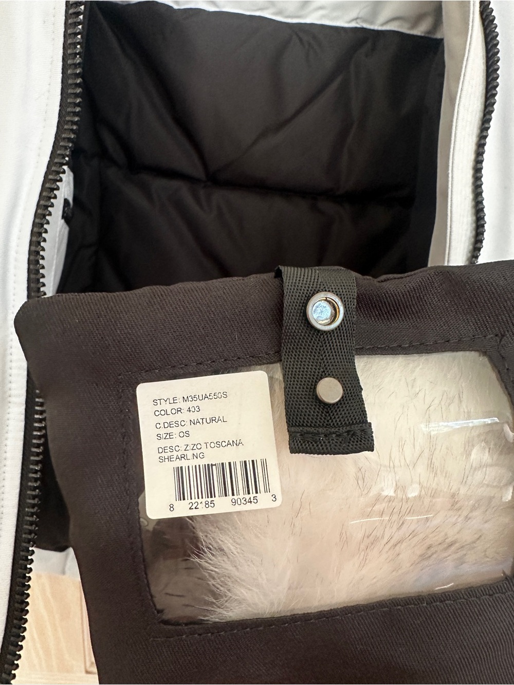 Moose Knuckles White Fur-Trim Ski Puffer Jacket - Picture 6 of 7